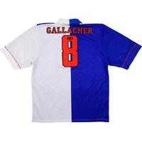 1993 94 blackburn home shirt gallacher 8 very good l