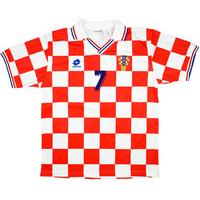 1996 Croatia Match Worn Home Shirt #7 (Asanovi?) v Ireland
