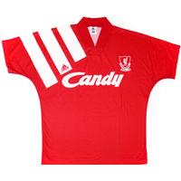 1991-92 Liverpool Home Shirt (Very Good) M