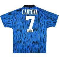 1992-93 Manchester United Away Shirt Cantona #7 (Very Good) XL
