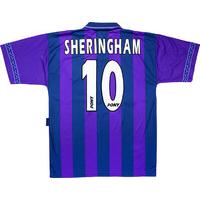 1995-97 Tottenham Away Shirt Sheringham #10 (Excellent) XL