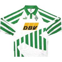 1994-95 Werder Bremen Home L/S Shirt (Excellent) XL