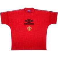 1998 99 manchester united umbro training shirt very good l
