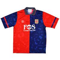 1990-91 Cagliari Match Issue Home Shirt #6