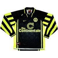 1996 97 dortmund away ls shirt excellent xl