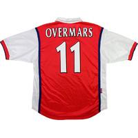 1998-99 Arsenal Home Shirt Overmars #11 *Mint* XL