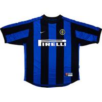 1999 00 inter milan home shirt excellent xl