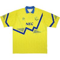 1990 92 everton away shirt good l