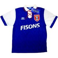 1992-94 Ipswich Home Shirt *w/Tags* L