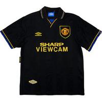 1993-95 Manchester United Away Shirt (Very Good) XL