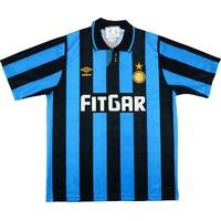 1991-92 Inter Milan Home Shirt (Excellent) L