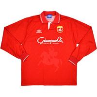 1993-94 Ancona Calcio Home L/S Shirt (Excellent) XL