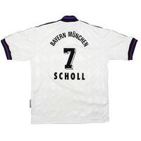 1995 96 bayern munich away shirt scholl 7 excellent y