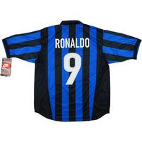 1998 99 inter milan home shirt ronaldo 9 bnib l