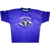 1993 94 scotland umbro training shirt excellent xl