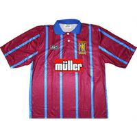 1993 95 aston villa home shirt very good xl