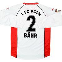 1998 99 fc koln match issue home ls shirt bhr 2 v karlsruhe