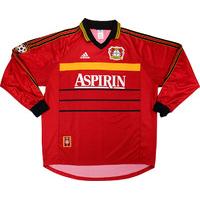 1998-99 Bayer Leverkusen Match Issue Home L/S Shirt Happe #3