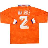 1992 Holland Match Issue European Championship Home L/S Shirt van Aerle #2