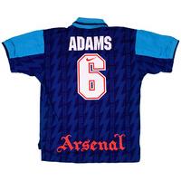 1994 95 arsenal away shirt adams 6 very good l