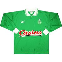 1991-92 Saint Etienne Home L/S Shirt *Mint* L