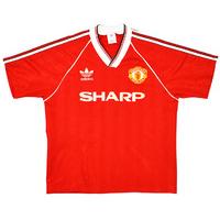 1988-90 Manchester United Home Shirt *Mint* L