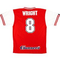 1996 98 arsenal home shirt wright 8 mint xl