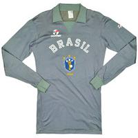 1986 Brazil Match Issue GK Shirt #22 (Paulo Vitor) v Finland