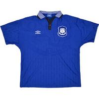 1995 97 everton home shirt excellent l