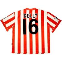 1996 97 sunderland match worn home shirt kelly 16