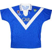 1994 brescia anglo italian cup final commemorative home shirt 9 ambros ...