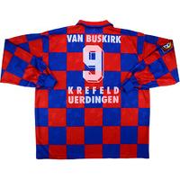 1997-98 Uerdingen Match Worn Home L/S Shirt van Buskirk #9 (v Stuttgart)