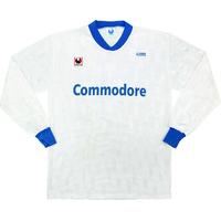 1992-93 Auxerre Match Worn UEFA Cup Home L/S Shirt #4 (Verlaat)