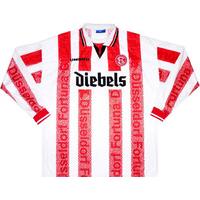 1997-98 Fortuna Dusseldorf Match Issue Home L/S Shirt Fischer #30