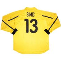 1999-00 Inter Milan CL Player Issue Third L/S Shirt Simic #13