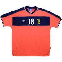 1999 00 scotland match issue away shirt 18