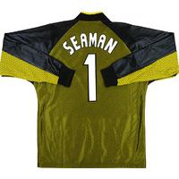 1998-99 England Player Issue GK Shirt Seaman #1 *Mint* M