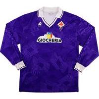 1991 92 fiorentina match issue home ls shirt 16