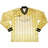 1985-86 Burton Albion L/S Match Issue Home Shirt #2