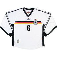 1998 Germany Match Worn Home L/S Shirt #6 (Jeremies) v Holland