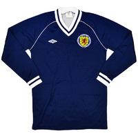 1982 Scotland Match Issue Home L/S Shirt #13 (Burley)