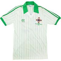 1982 Northern Ireland Match Issue Signed World Cup Away Shirt #13 (Nelson)