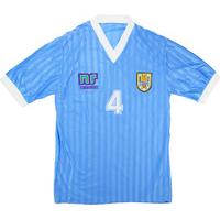 1992 uruguay xi match issue trofeo colombino home shirt 4