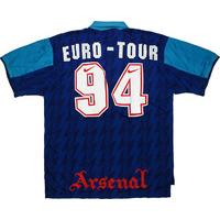 1994 95 arsenal away shirt euro tour 94 good xxl