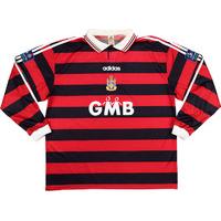 1997-98 Fulham Player Issue Away L/S Shirt XXL