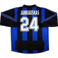 1998 99 club brugge match issue uefa cup home ls shirt jankauskas 24