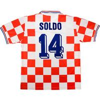 1996-97 Croatia Match Issue Home Shirt Soldo #14