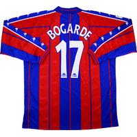 1997-98 Barcelona Match Issue Home L/S Shirt Bogarde #17