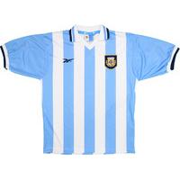 1999 00 argentina home shirt excellent xl