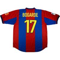 1998-99 Barcelona Match Issue Home Shirt Bogarde #17
